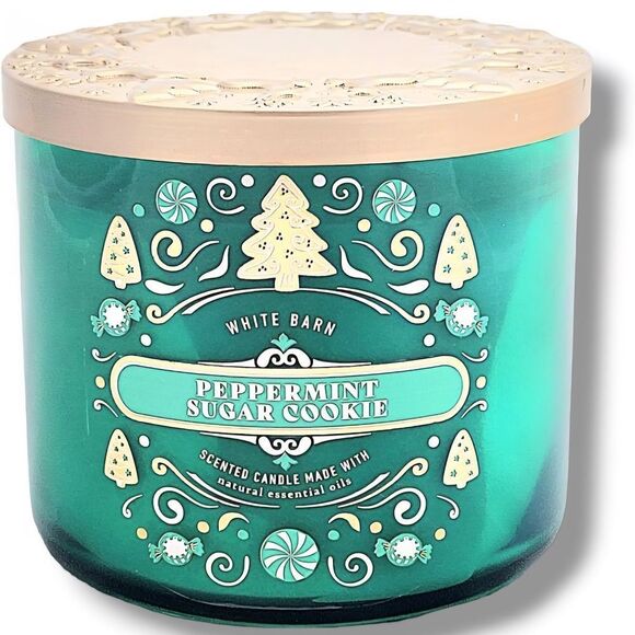 White Barn Peppermint Sugar Cookie Candle - Green - Picture 1 of 3